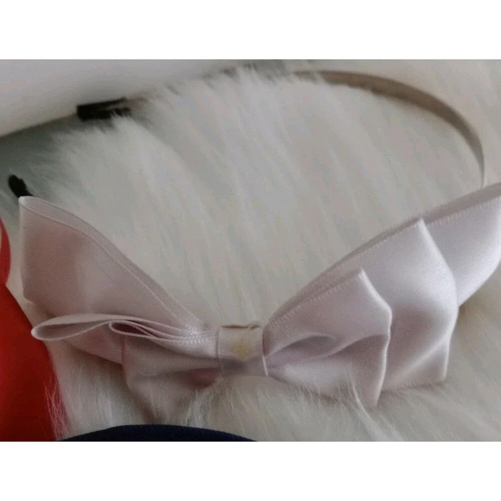 SET OF THREE GIRLS WOMEN LADIES HEADBANDS Red Polka Dot Silver & Red Satin NWOT